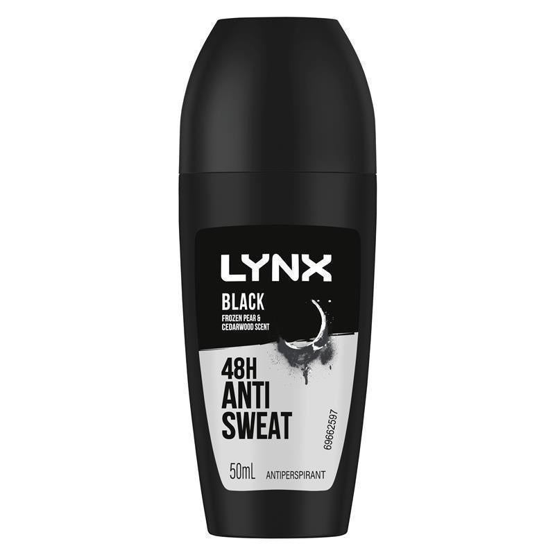 Lynx Deodorant Antiperspirant Roll On Black 50ml