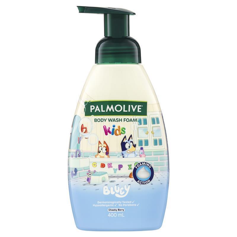 Palmolive Kids Bluey Body Wash Foam Cheeky Berry 400ml