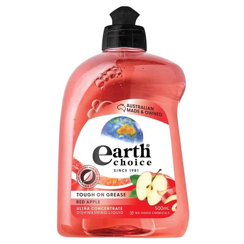Earth Choice Dishwash Concentrate Red Apple 500ml