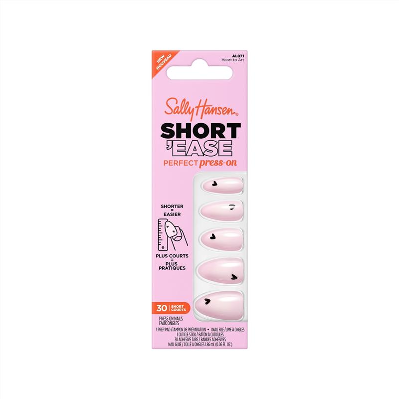 Sally Hansen Salon Effects Perfect Press-On Shortease Heart To Art 30 Pieces