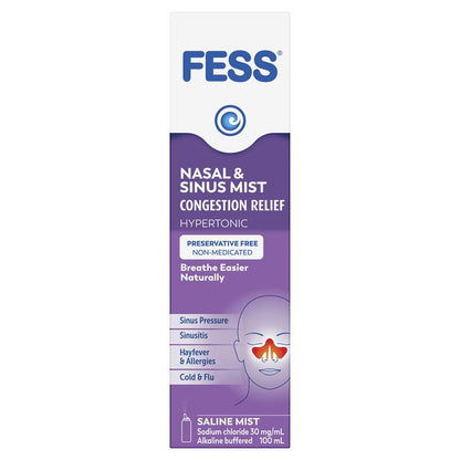 Fess Nasal & Sinus Saline Mist 100ml - GimmeNow