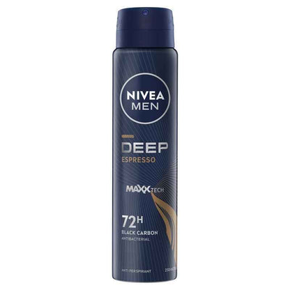 NIVEA MEN Deep Espresso Aerosol Deodorant 72H Protection 250ml