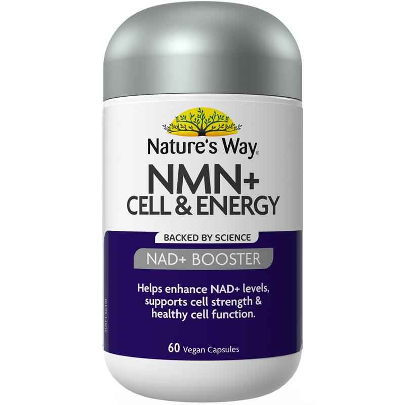 Nature's Way NMN + Nicotinamide & B12 60 Tablets Exclusive Size