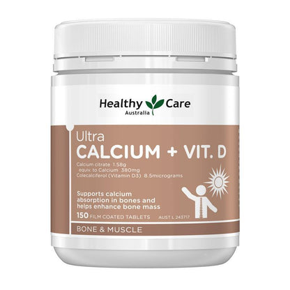 Healthy Care Ultra Calcium Plus Vitamin D 150 Tablets