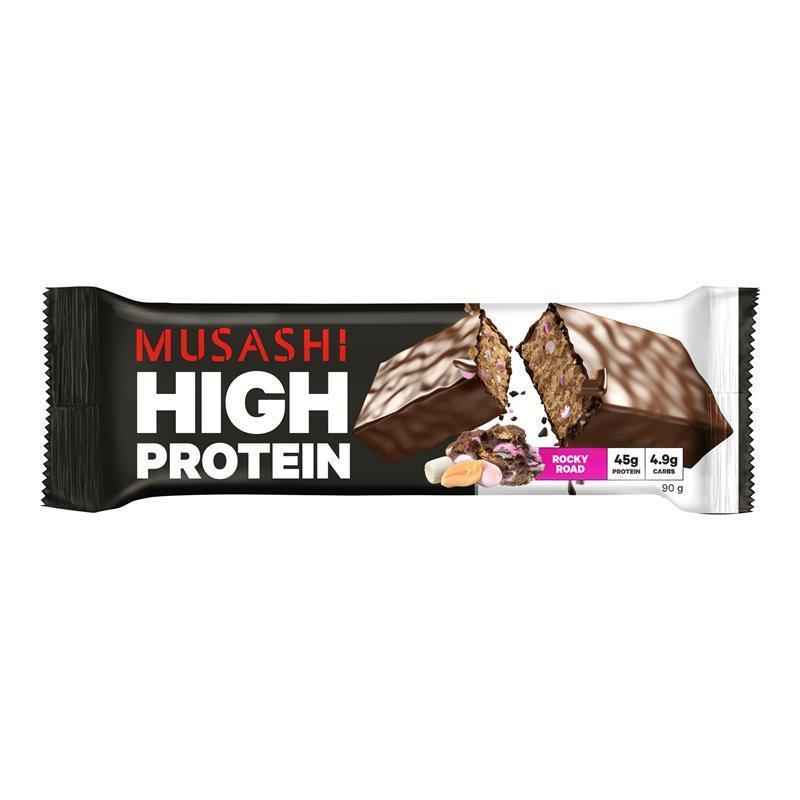 Musashi High Protein Bar Rocky Road 90g