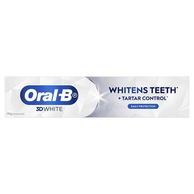 Oral B Toothpaste 3D White Strengthen Enamel 190g