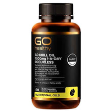 GO Healthy Krill Oil 1500mg 60 Capsules
