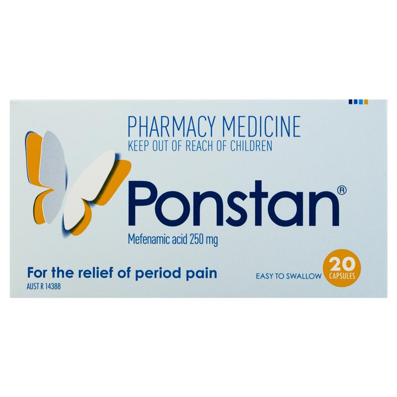 Ponstan 250mg Capsules 20
