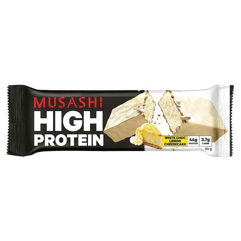 Musashi High Protein Bar White Choc Lemon Cheesecake 90g