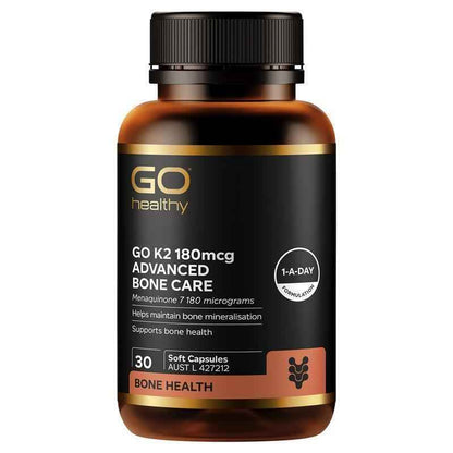Go Healthy K2 180mcg Advanced Bone Care 30 Soft Capsules