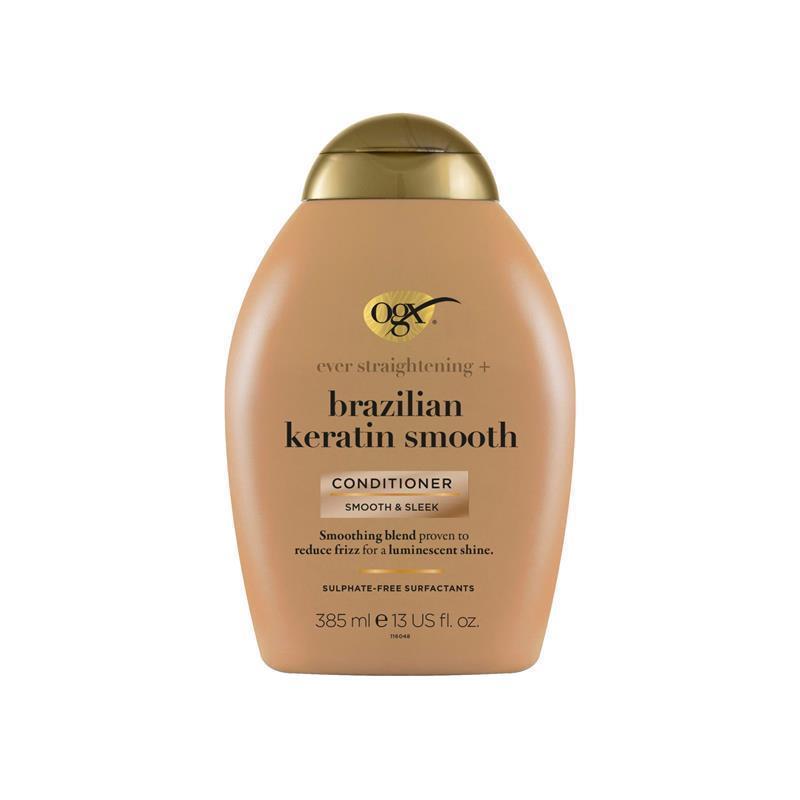 Ogx Ever Straightening + Smoothing & Shine Brazilian Keratin Therapy Conditioner For Dull Hair 385mL