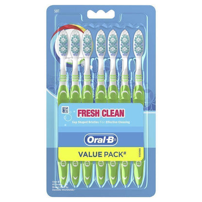 Oral B Toothbrush Fresh Clean Soft 7 Pack