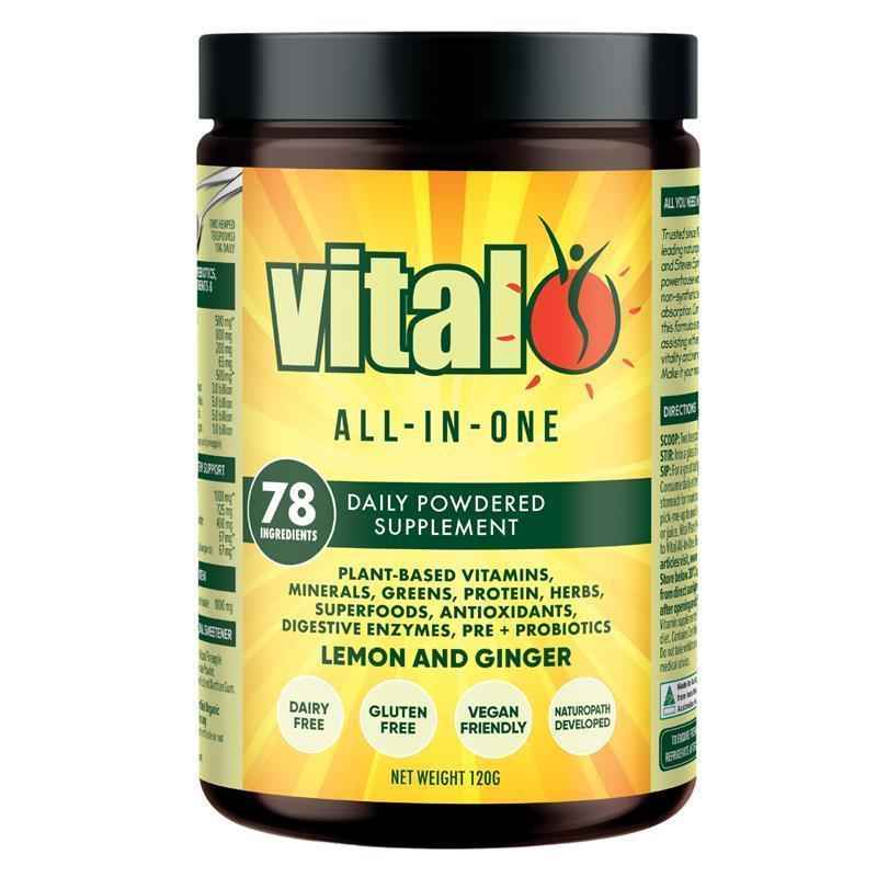 Vital All In One Lemon & Ginger Powder 120g