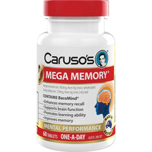 Carusos Mega Memory 60 Tablets