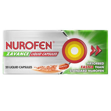 Nurofen Zavance Fast Pain Relief Liquid Capsules 200mg Ibuprofen 20 pack