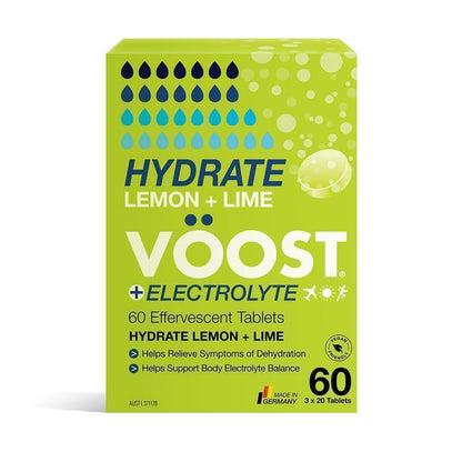 Voost Hydrate Lemon + Lime Effervescent Tablets 60 Pack Exclusive Size