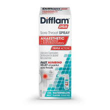 Difflam Plus Sore Throat Anaesthetic Spray Watermelon 30ml - GimmeNow