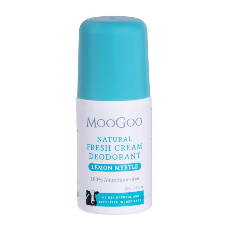 Moogoo Natural Fresh Cream Roll On Deodorant Lemon Myrtle 60ml