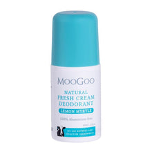 Moogoo Natural Fresh Cream Roll On Deodorant Lemon Myrtle 60ml