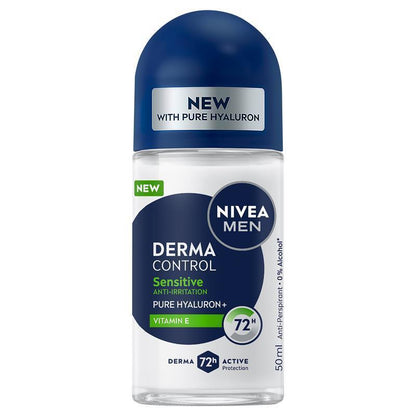 NIVEA MEN Deodorant Roll On Derma Control Sensitive 50ml