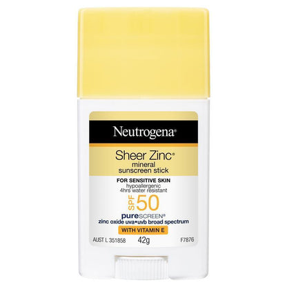 Neutrogena Sheer Zinc Mineral Stick SPF 50 42g - GimmeNow