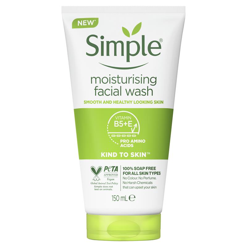 Simple Kind To Skin Facial Wash Moisturising 150ml