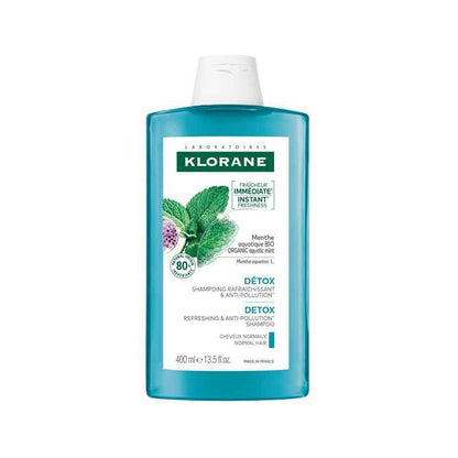 Klorane Scalp Detox Shampoo with Aquatic Mint 400ml