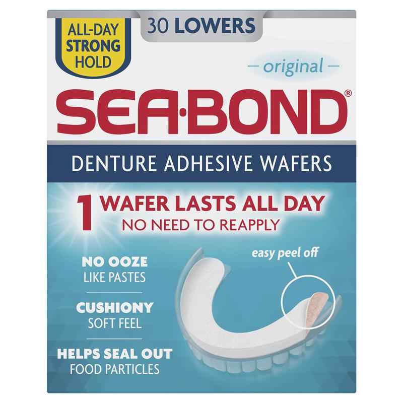 Sea Bond Denture Adhesive Lowers 30