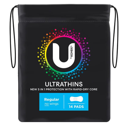 U By Kotex Ultrathins Pads Regular 14 Pack