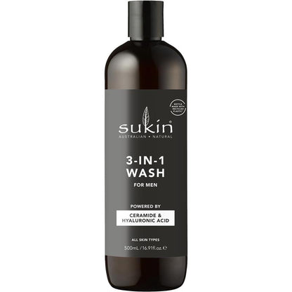 Sukin For Men 3In1 Wash 500ml