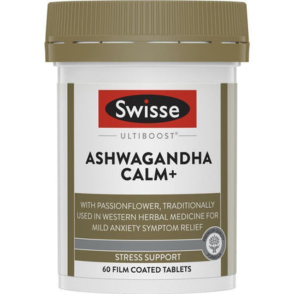 Swisse Ultiboost Ashwagandha Calm+ 60 Pack - GimmeNow