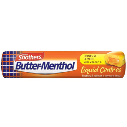 Butter Menthol Liquid Center Honey Lemon 50g Stick