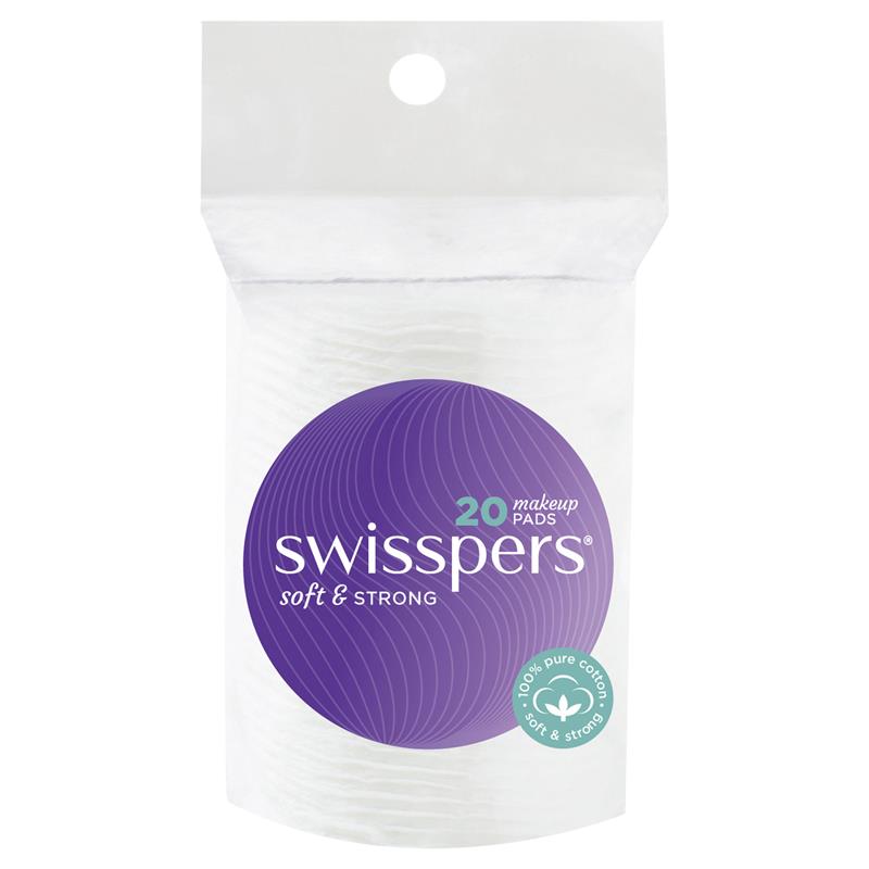 Swisspers Cotton Make Up Pads 20 Pack