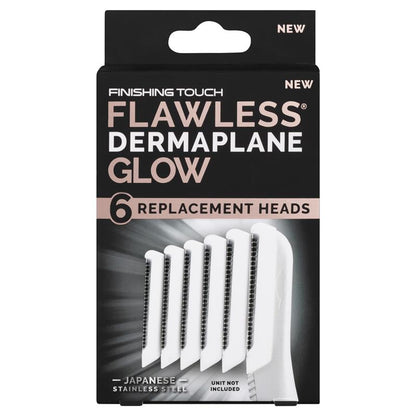 Flawless Finishing Touch Dermaplane Glow Replacement Heads 6 Pack