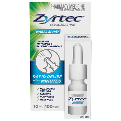 Zyrtec Antihistamine Hayfever & Allergy Nasal Spray 10mL