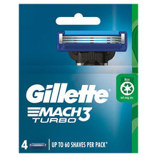 Gillette Mach 3 Turbo 3D Cartridges 4 Pack