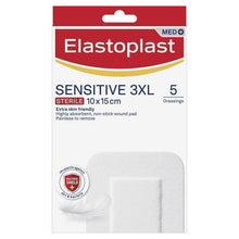 Elastoplast Sensitive Dressing 3XL 10x15cm 5 Dressings