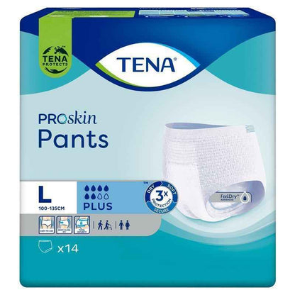 TENA Pants Proskin Plus Large 14 Pack
