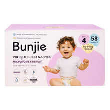 Bunjie Nappies Jumbo Size 4 Toddler 58 Pack