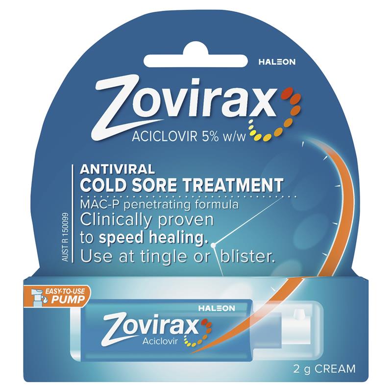 Zovirax Cold Sore Cream Pump 2g