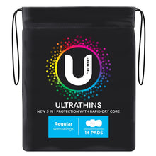 Kotex U Ultra Thin Wings Regular 14