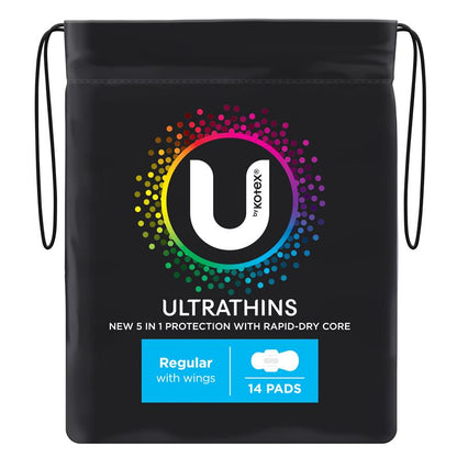 Kotex U Ultra Thin Wings Regular 14