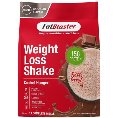 Fatblaster Weight Loss Shake Red Pouch Chocolate 465g