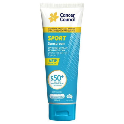 Cancer Council SPF 50 Sport Dry Touch & Sweat Resistant 110ml