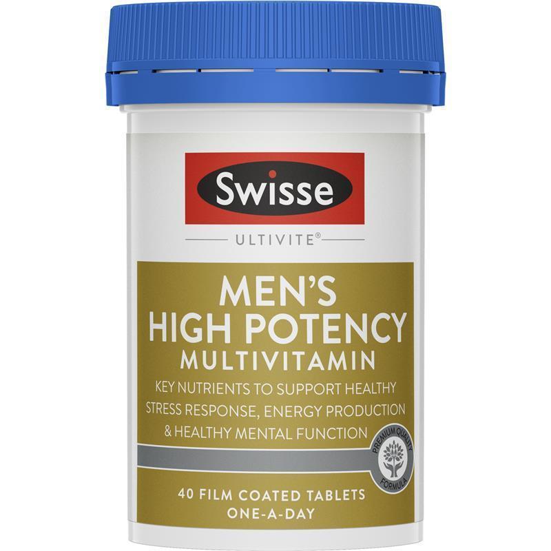 Swisse Men's Ultivite Power Multivitamin 40 Tablets - GimmeNow