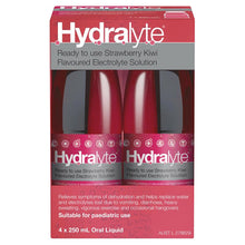 Hydralyte Electrolyte Strawberry and Kiwi 4x250ml Solution