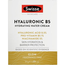 Swisse Skincare Hyaluronic B5 Hydrating Water Cream 50g - GimmeNow