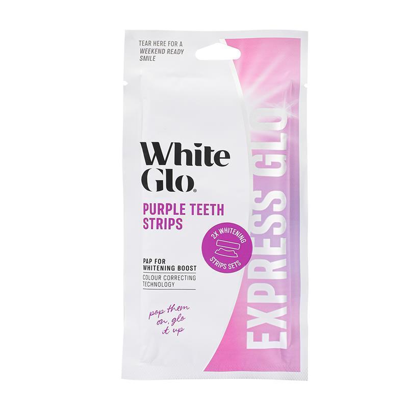 White Glo Purple Teeth Strips Express Glo