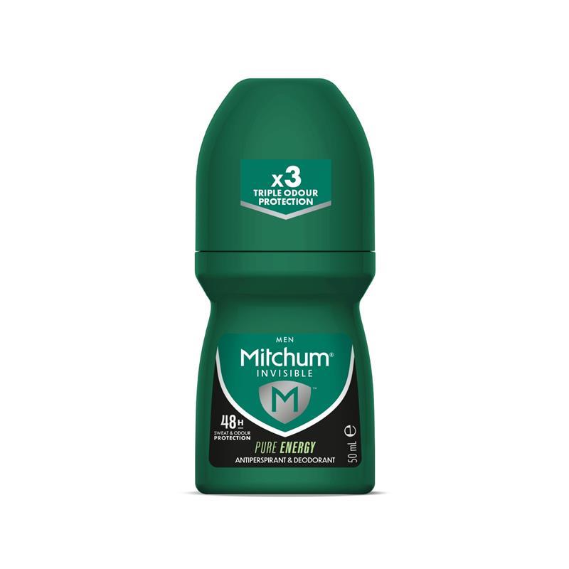 Mitchum for Men Antiperspirant Deodorant Roll On Pure Energy 50ml