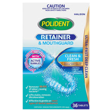 Polident Retainer and Mouthguard Cleanser 36 Tablets